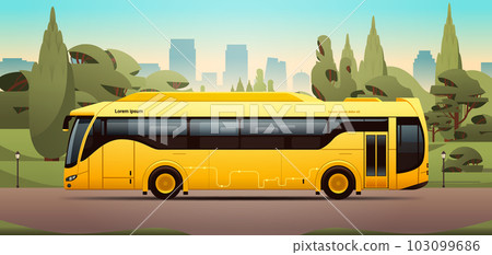 city bus vehicle modern public transport urban and countryside traffic comfortable moving concept city bus vehicle modern public transport urban and countryside traffic comfortable moving concept 103099686