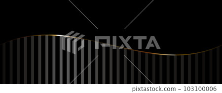 Luxurious striped banner black & gold Luxurious striped banner black & gold 103100006