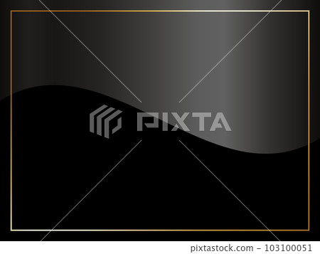 豪華抽象背景水平位置黑色 & 金色 103100051