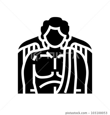 eros greek god ancient glyph icon vector illustration 103100053