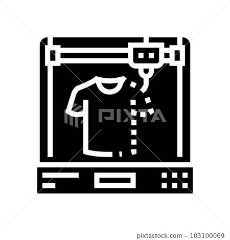 3d printed clothes future technology glyph icon vector illustration 3d printed clothes future technology glyph icon vector illustration 103100069