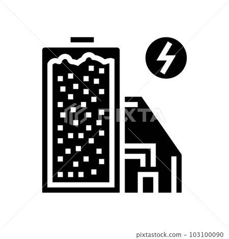 sand batteries future technology glyph icon vector illustration sand batteries future technology glyph icon vector illustration 103100090