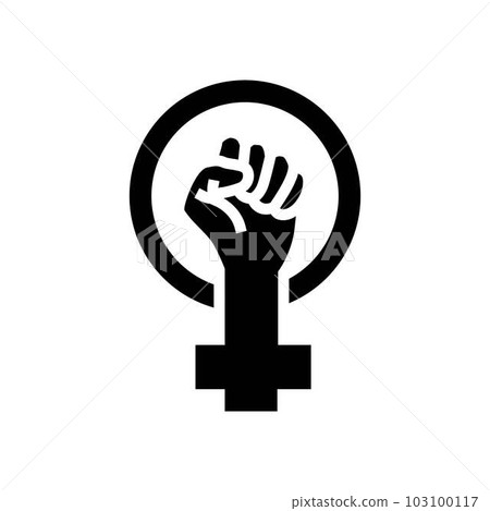woman power fist feminism glyph icon vector illustration woman power fist feminism glyph icon vector illustration 103100117