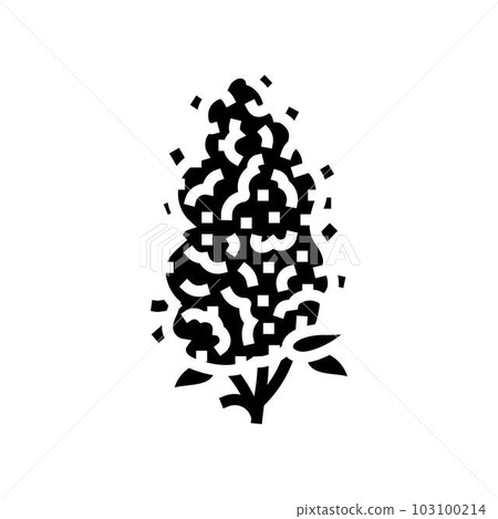 cannabis bud weed glyph icon vector illustration cannabis bud weed glyph icon vector illustration 103100214