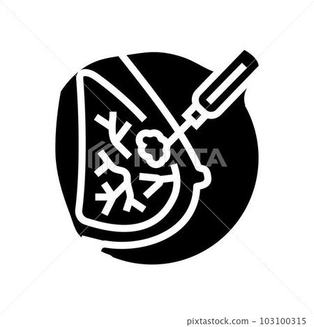 breast biopsy surgery glyph icon vector illustration 103100315