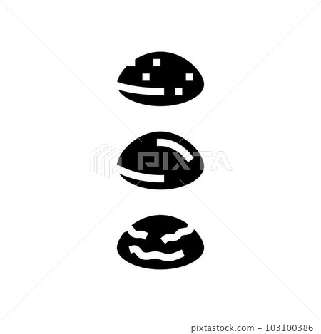 breast implant types surgery glyph icon vector illustration breast implant types surgery glyph icon vector illustration 103100386