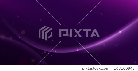 Elegant light purple curved line on purple background copy space for text. Luxury design style. 103100943