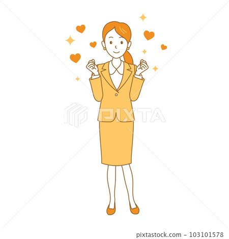 A woman who can't hide her exhilaration A woman who can't hide her exhilaration 103101578