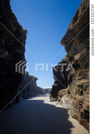 As Catedrais beach - Beach of the Cathedrals - Galicia, Spain As Catedrais beach - Beach of the Cathedrals - Galicia, Spain 103102550