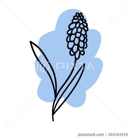 Colorful lowers in flat doodle style Colorful lowers in flat doodle style 103103243