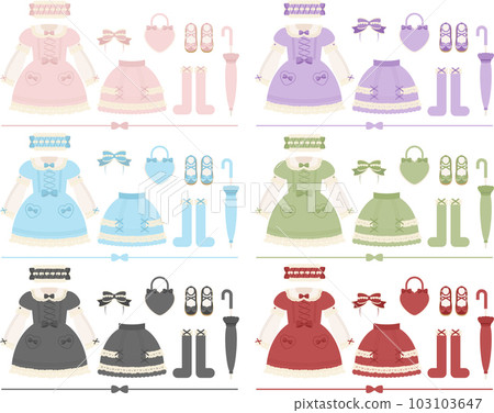 洛麗塔時裝套裝 103103647