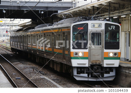 Ryomo Line 211 series normal curtain (direction curtain car: Oyama ⇔ Shinmaebashi-Takasaki) 103104439