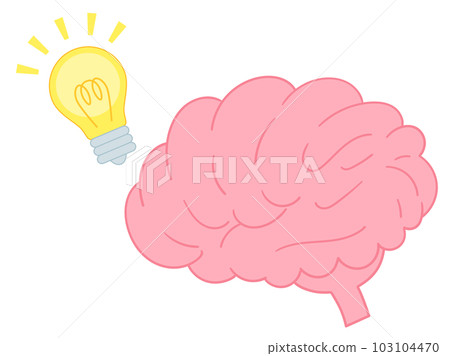 有想法的大腦的插圖 有想法的大腦的插圖 103104470