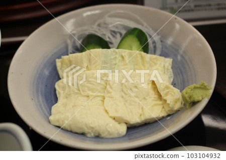 腐竹生魚片 典型的腐竹菜 日光的特產 103104932