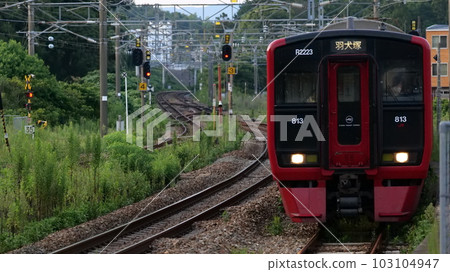 JR Kyushu 813 series rapid train JR Kyushu 813 series rapid train 103104947