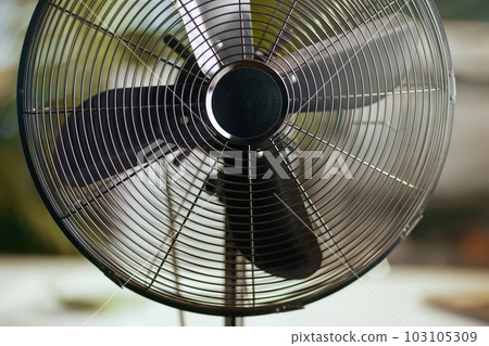 Closeup on metal fan 103105309