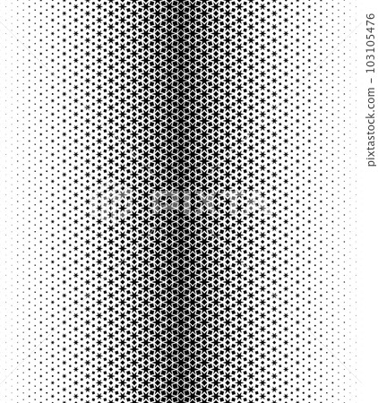 Geometric pattern of black figures on a white background.Seamless in one direction. 103105476