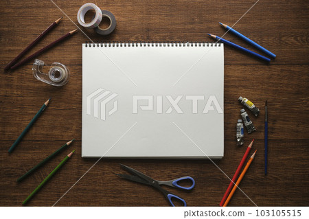 Stationery White drawing paper Material for lettering Studio / atelier image 103105515