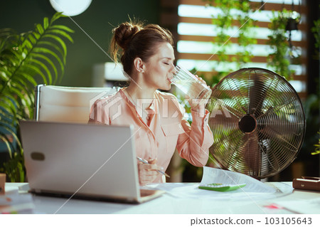 smiling modern 40 years old woman employee at work 103105643