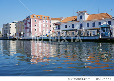 Colorful buildings in european Aveiro city in Portugal Colorful buildings in european Aveiro city in Portugal 103105667