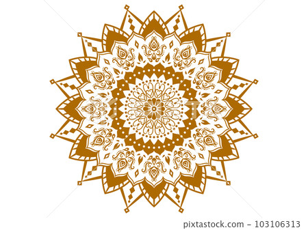 Luxurious Indian style mandala. circular pattern. Luxurious Indian style mandala. circular pattern. 103106313
