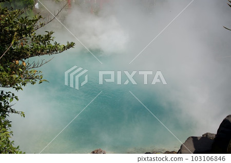 blue pond and smoke in sea hell blue pond and smoke in sea hell 103106846
