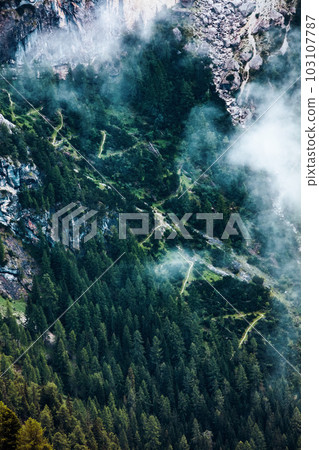 landscape with clouds and forest landscape with clouds and forest 103107787
