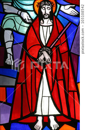 1st Stations of the Cross, Jesus is condemned to death 1st Stations of the Cross, Jesus is condemned to death 103108542