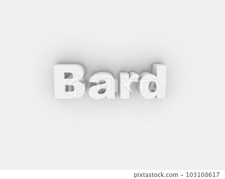 Bard image simple 3d logo 103108617