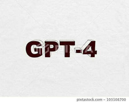 GPT-4 image Simple 3d logo 103108700