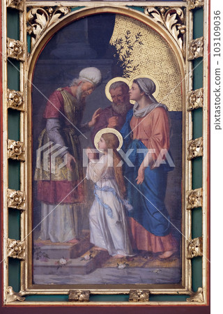 Presentation of the Virgin Mary, altar of Virgin Mary in Zagreb cathedral 103109036