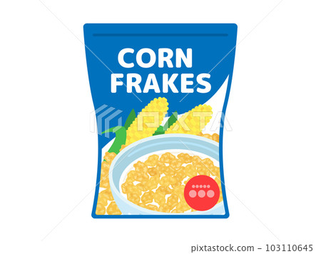 包裝中玉米片產品的插圖 包裝中玉米片產品的插圖 103110645