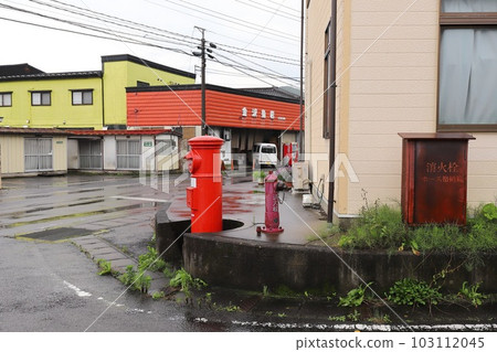 福島花輪風景與圓形郵箱(舊高木郵局舊址) 福島花輪風景與圓形郵箱(舊高木郵局舊址) 103112045