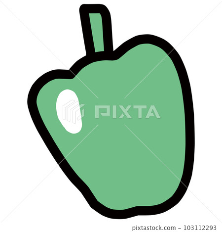 簡單青椒手繪插畫 簡單青椒手繪插畫 103112293
