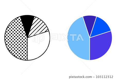 Pie chart design set Pie chart design set 103112312