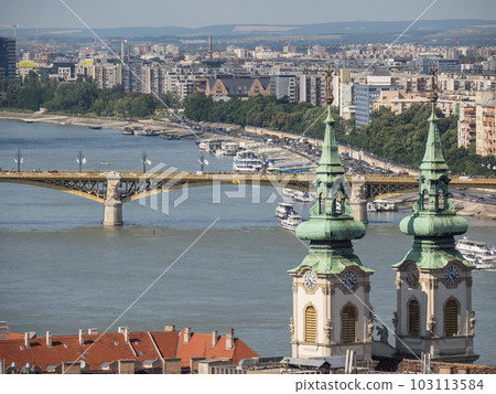 the city of Budapest at the danube river in hungary the city of Budapest at the danube river in hungary 103113584