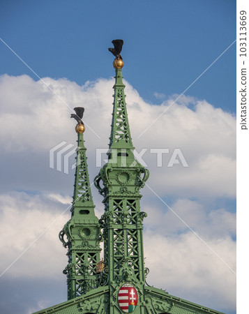 the city of Budapest at the danube river in hungary 103113669
