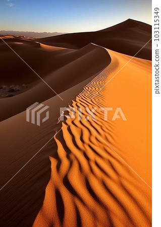 Sunset in the desert, Sunset in the desert in Dubai Sunset in the desert, Sunset in the desert in Dubai 103115349