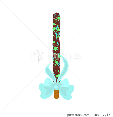 Frosted chocolate chip cookie stick in sprinkles Frosted chocolate chip cookie stick in sprinkles 103117713