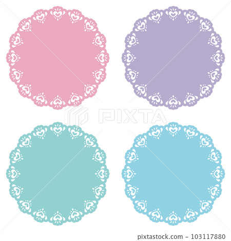 heart lace frame set heart lace frame set 103117880