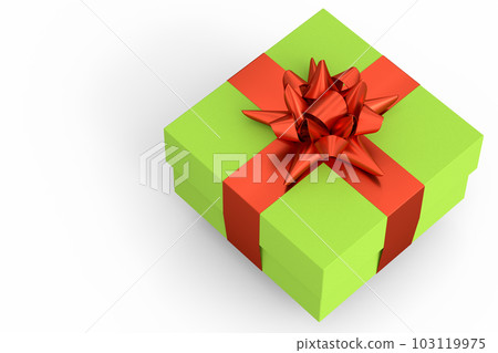 Gift boxes with ribbon and bow isolated on white background. greeting design Gift boxes with ribbon and bow isolated on white background. greeting design 103119975