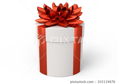 Gift boxes with ribbon and bow isolated on white background. greeting design Gift boxes with ribbon and bow isolated on white background. greeting design 103119976