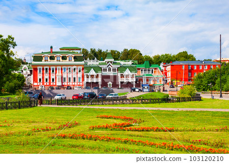 Traditional russian style building, Sergiyev Posad Traditional russian style building, Sergiyev Posad 103120210