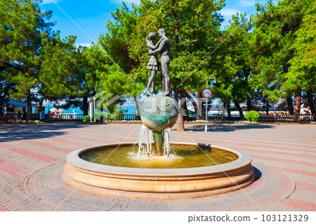 Lovers fountain monument in Gelendzhik Lovers fountain monument in Gelendzhik 103121329