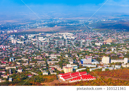 Pyatigorsk city aerial panoramic view 103121361