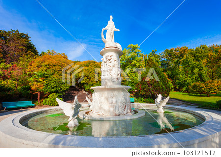 Skazka Fountain, Sochi Arboretum park 103121512