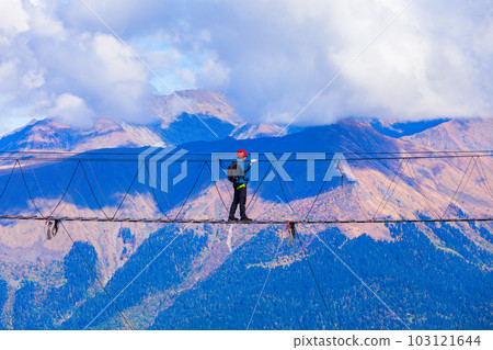 Suspension bridge, Rose Peak, Sochi 103121644