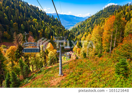 Cable car at Rosa Khutor, Sochi 103121648