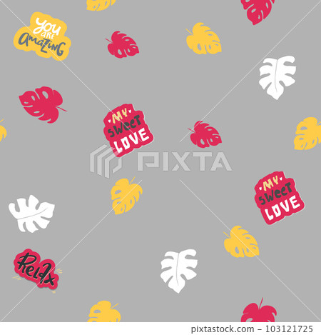 Abstract floral camouflage. Seamless pattern.Modern animal skin pattern with flower shapes  103121725