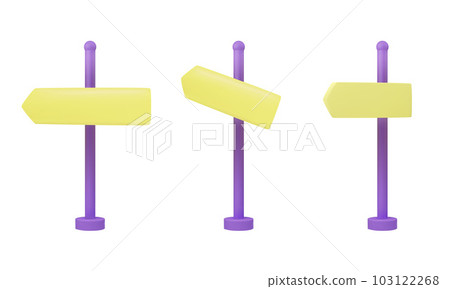 3D arrows direction set. Vector stock illustration pack isolated on white background for game and print industry. EPS10 3D arrows direction set. Vector stock illustration pack isolated on white background for game and print industry. EPS10 103122268